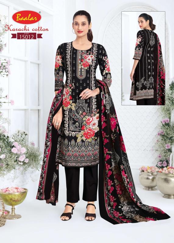 Baalar karachi vol 15 suryajyoti dress material wholesale in surat